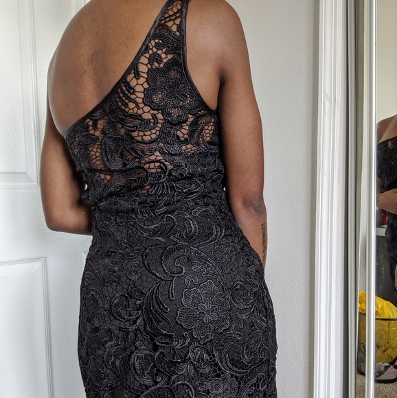 ❗SOLD❗One-Shoulder "Lace" Dress - Picture 2 of 7